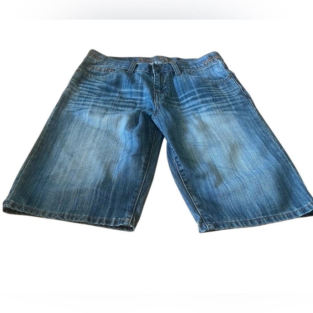 Men's Blue Denim Guess Jeans Shorts, size 33